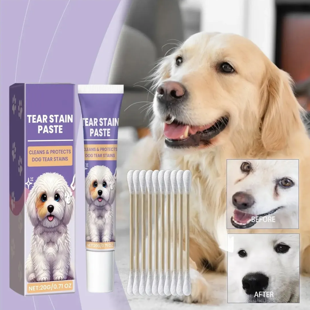 Tear Stain Paste Pet Limpiador Ojos Manchas Lagrimas Para Perros 20gr-3