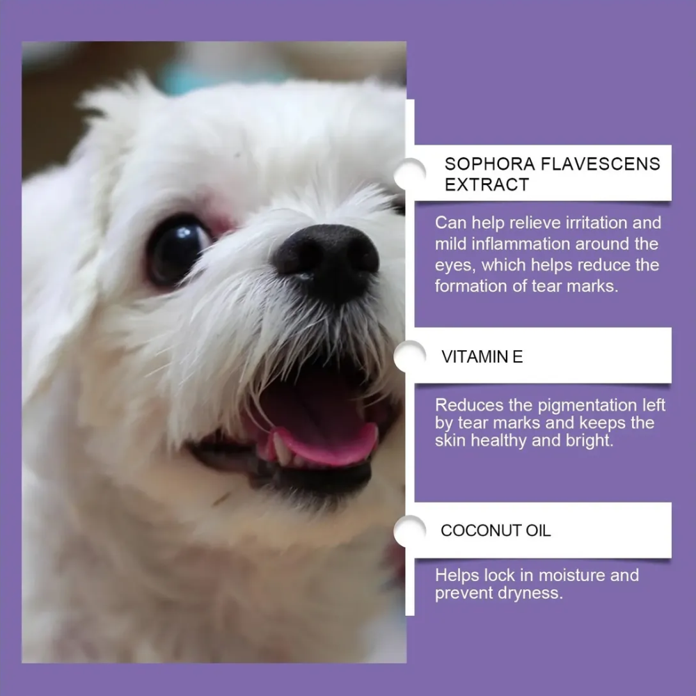 Tear Stain Paste Pet Limpiador Ojos Manchas Lagrimas Para Perros 20gr-5