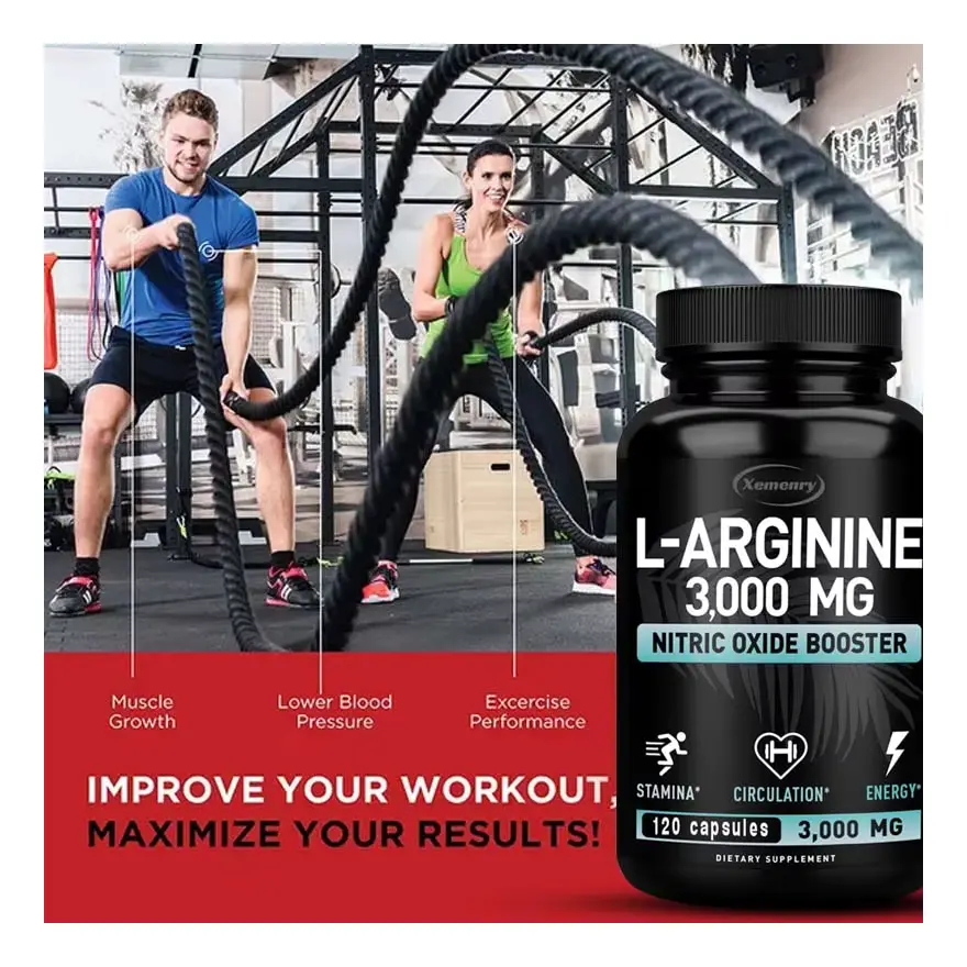 Arginina 3000 Aumento Oxido Nitrico L-arginina 120 Caps-7