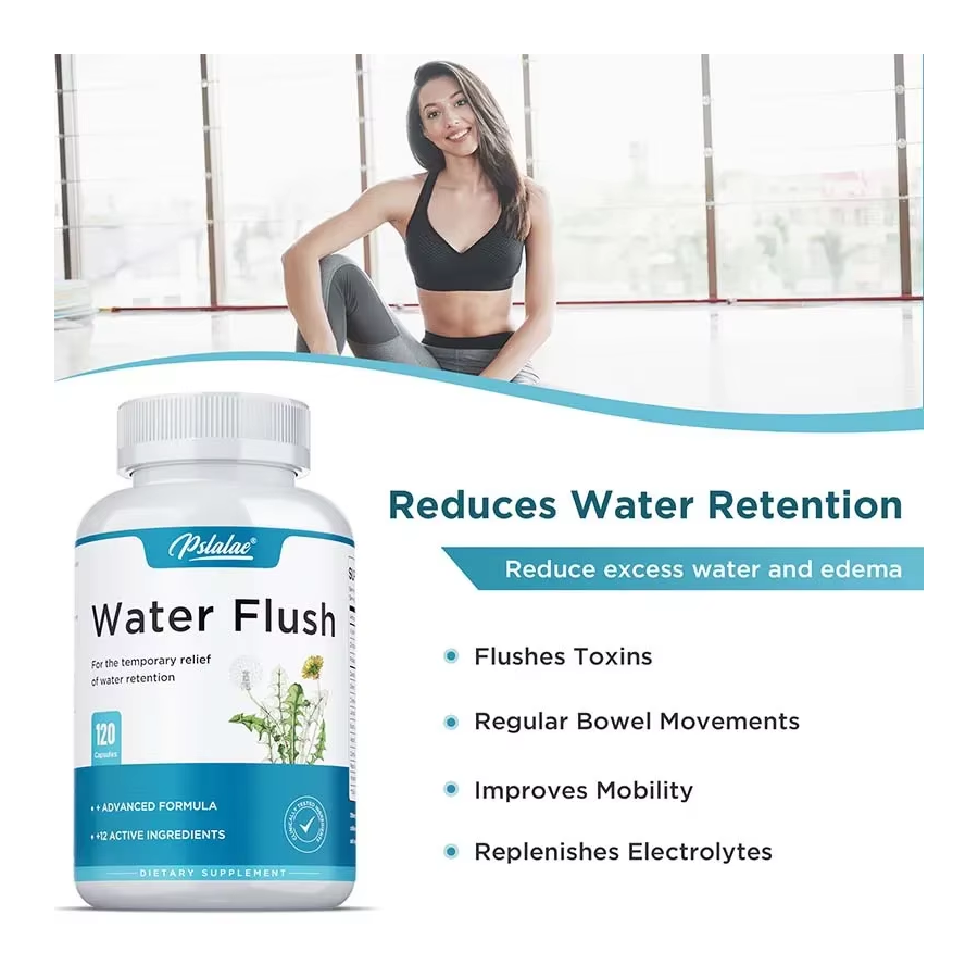 Pslalae Alivio De La Hinchazon Water Flush Elimina Retencion Liquido 120 caps-5