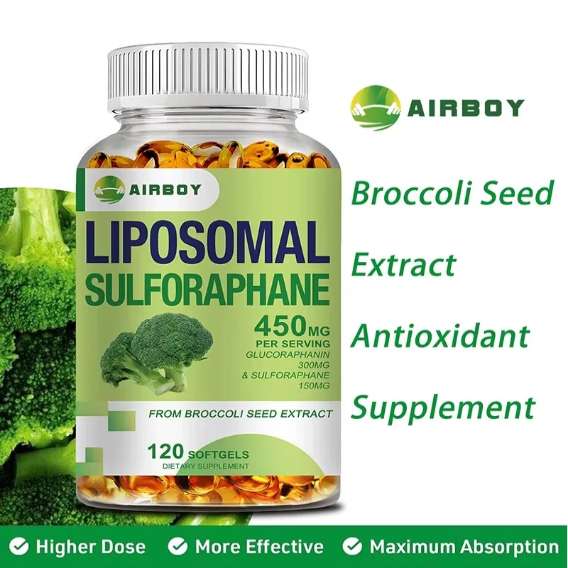 Sulforafano Liposomal Extracto De Brocoli 450mg Puro 120 Cap-3