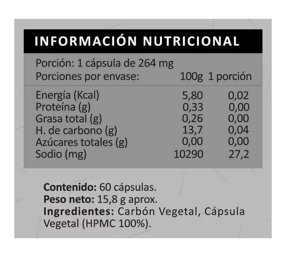 Pslalae Activated Charcoal 1200mg Carbon Activado Coco Organico Limpieza 120 softgel-7