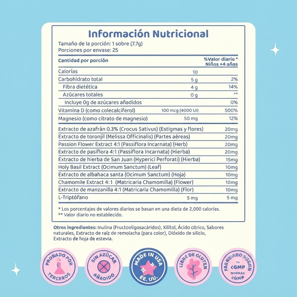 Joyspring Mood Magic Citrato De Magnesio En Polvo Para Niños 25un Cherry-5