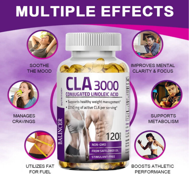 Balincer Quemador de Grasas Cla 3000 Acido Linoleico Conjugado 120 softgels-3