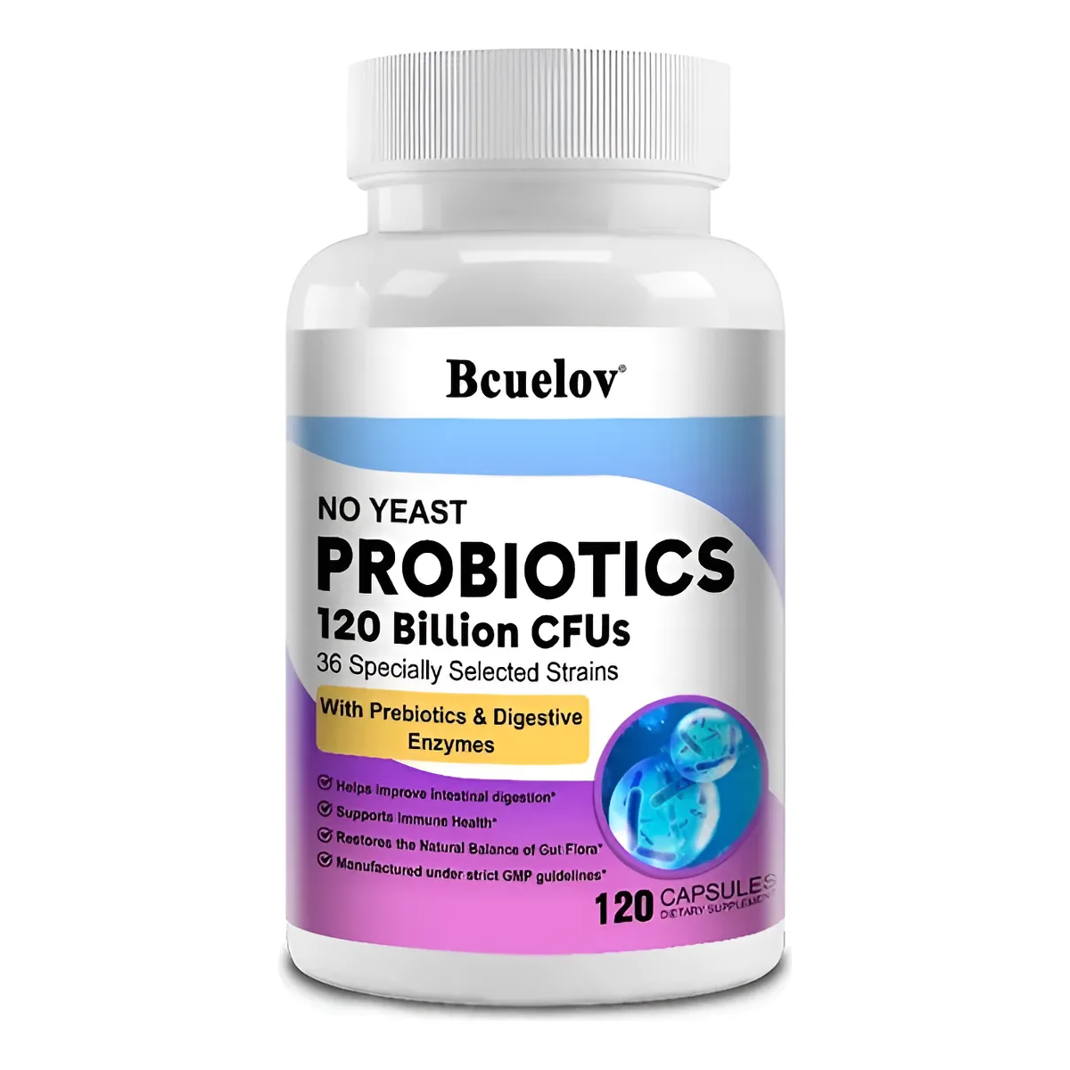 Bcuelov Probiotix Probioticos High Potency 120b Cfu 120 Caps-0