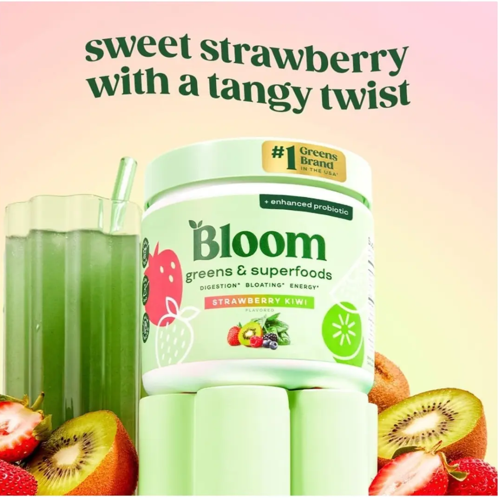 Bloom Greens Superfoods Batido De Vegetales Strawberry Kiwi-6