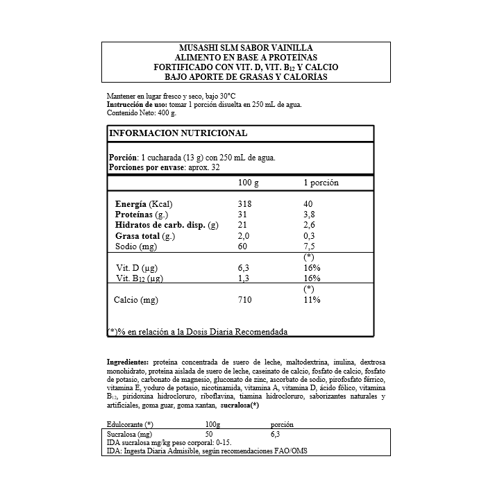 Slm MRP Meal Replacement Batido De Proteinas Para Bajar De Peso Vainilla-6