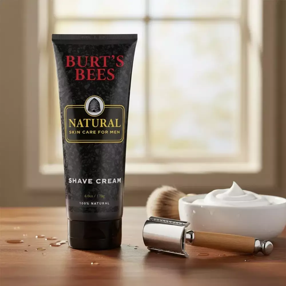 Burts Bees Men Shave Cream Crema De Afeitar Nutritiva 170gr-2