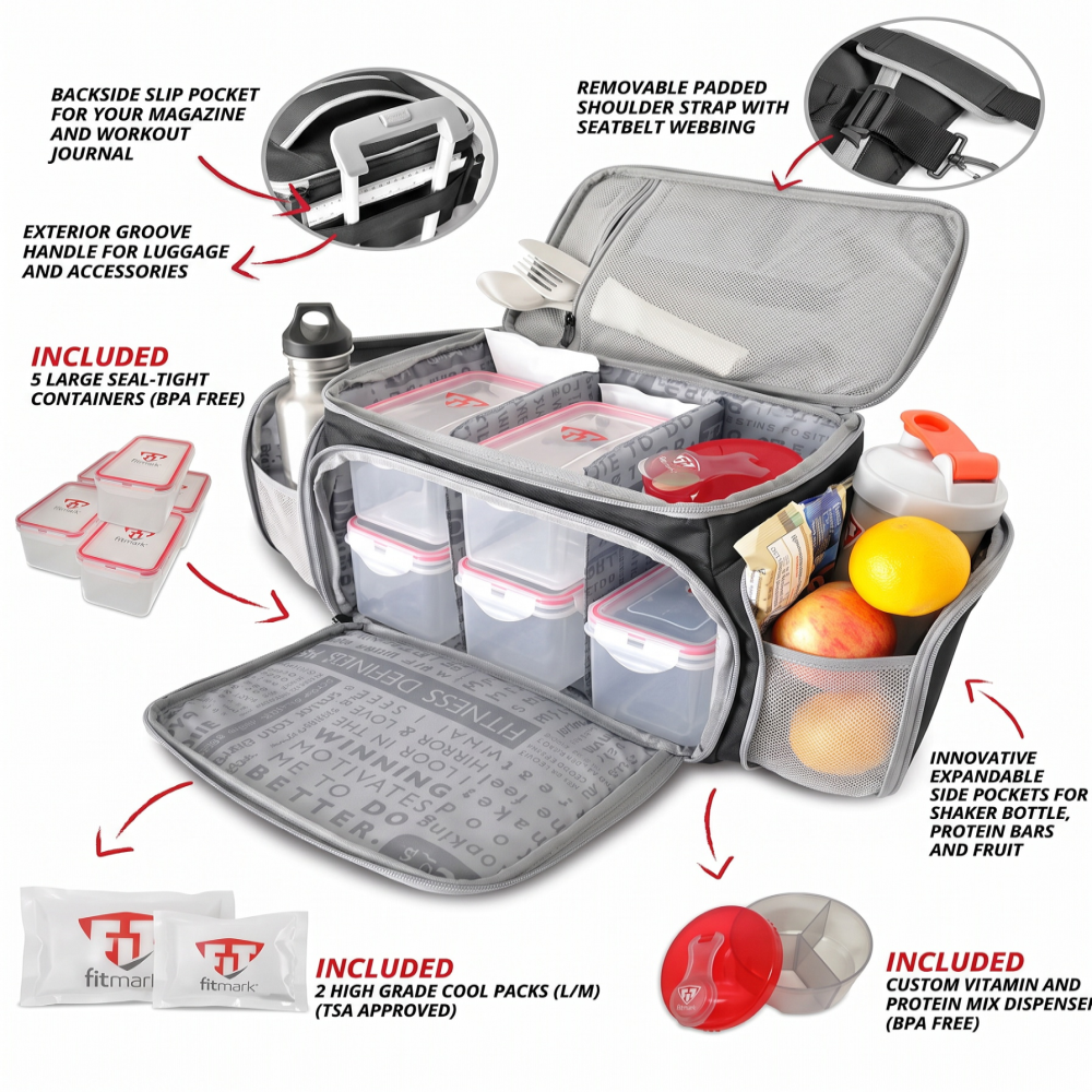 Fitmark The Shield LG Bolso Lonchera Termica Para Gimnasio-2