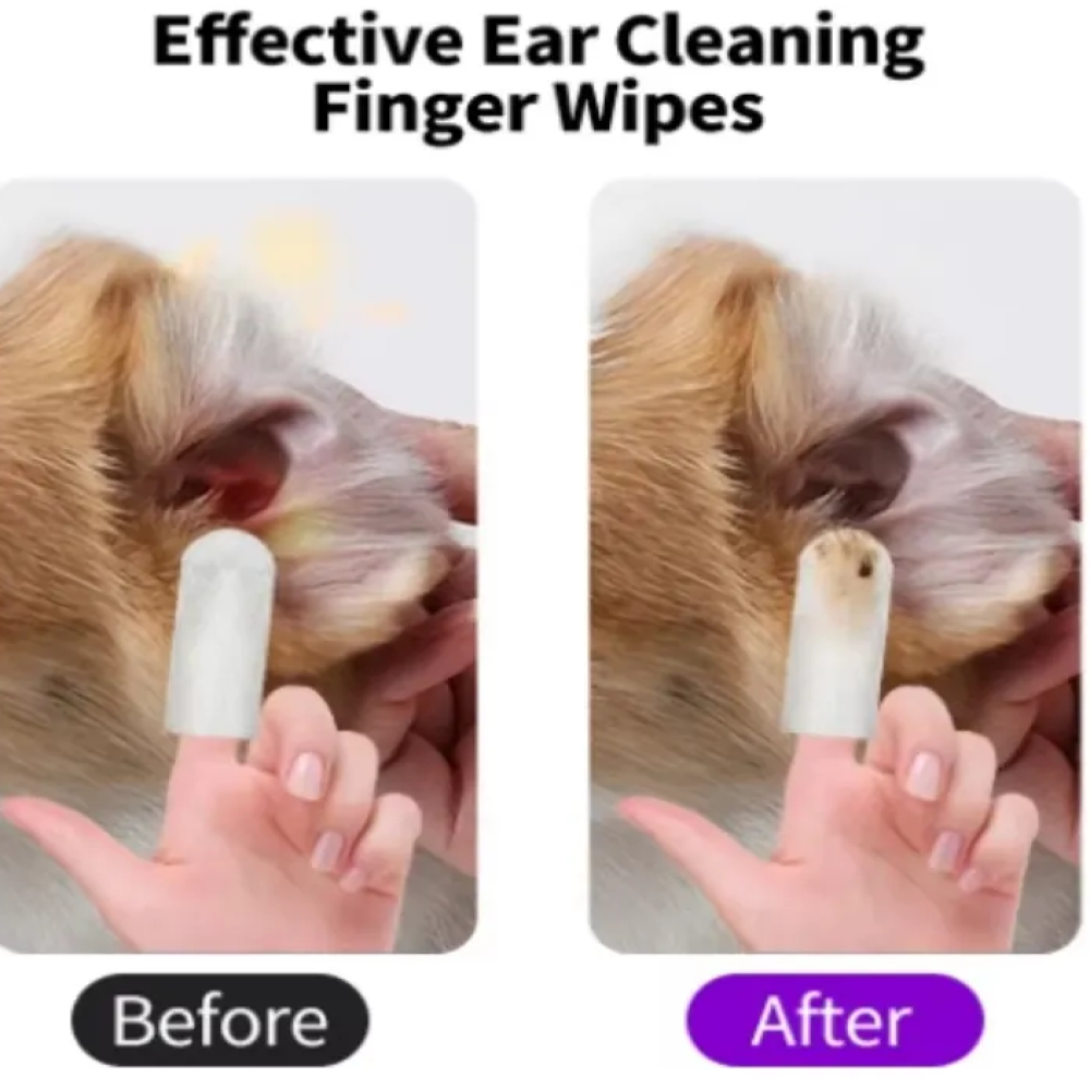 Pet Ear Wipes Toallitas Limpiadoras Oidos Perros Gatos 50 un-5