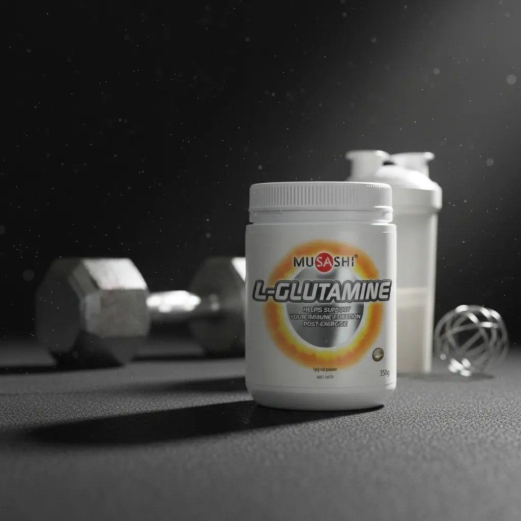 Musashi Glutamina 3000mg L-glutamina Micronizada Pura 350gr-4