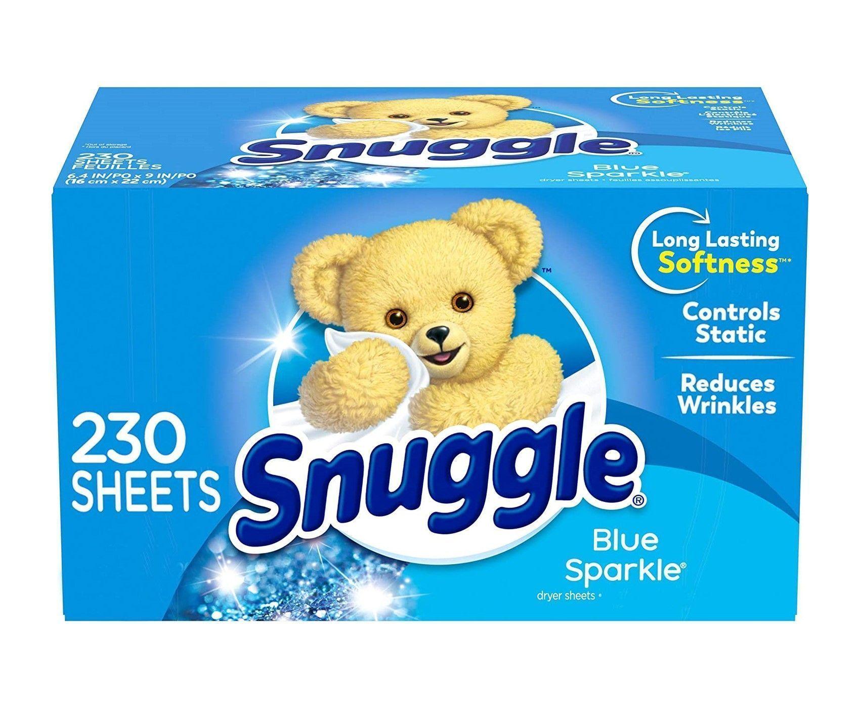 Suavizante En Hojas Para Secadora De Ropa Osito Snuggle 230u Blue Sparkle-0