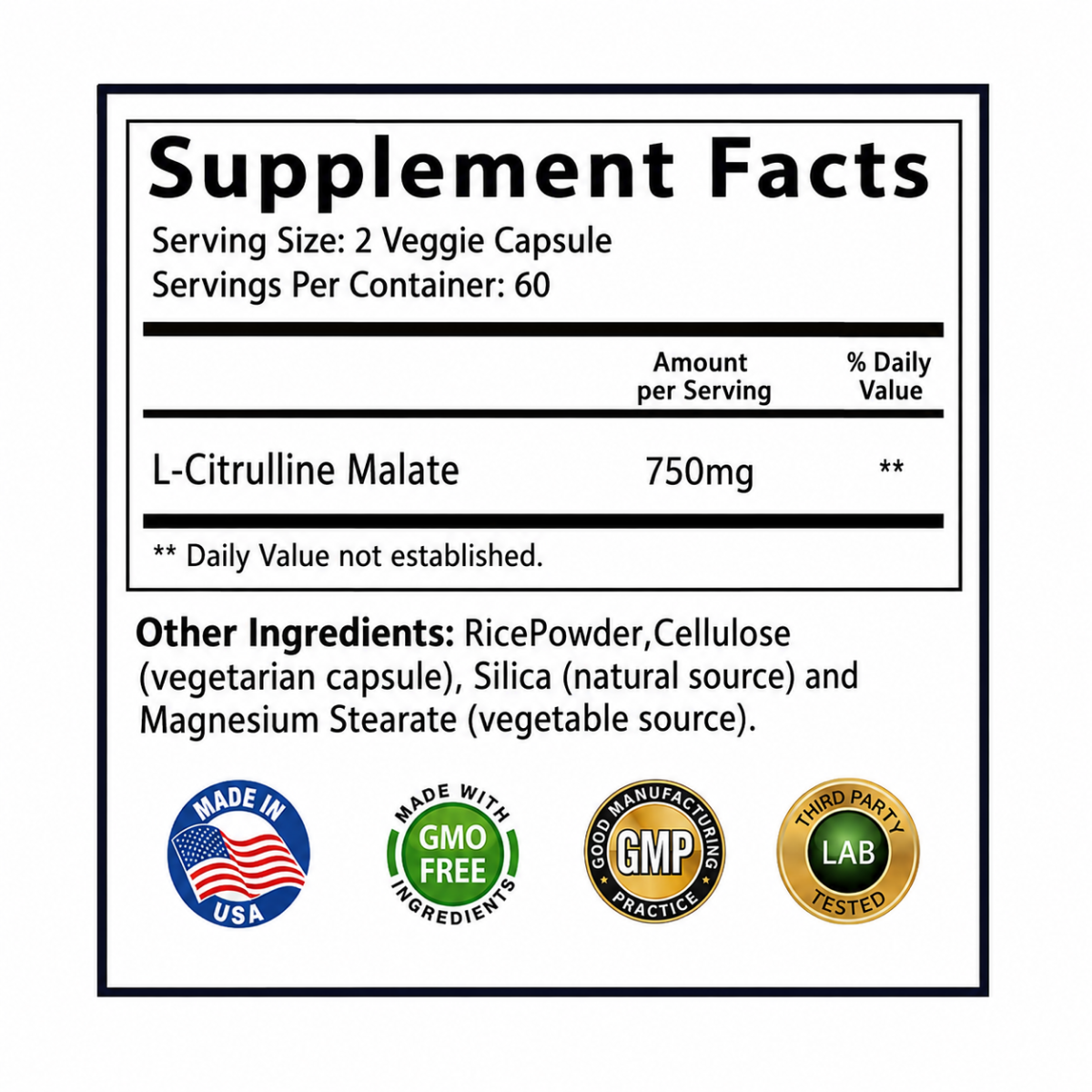 CITRULINA SPORTS AUMENTO OXIDO NITRICO 750MG 120 CAPS-4