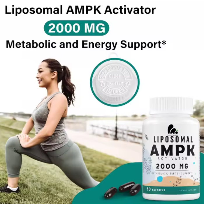 Activador Ampk Liposomal 2000mg 6 En 1 Super Antioxidante Celular  60 softgel caps-4