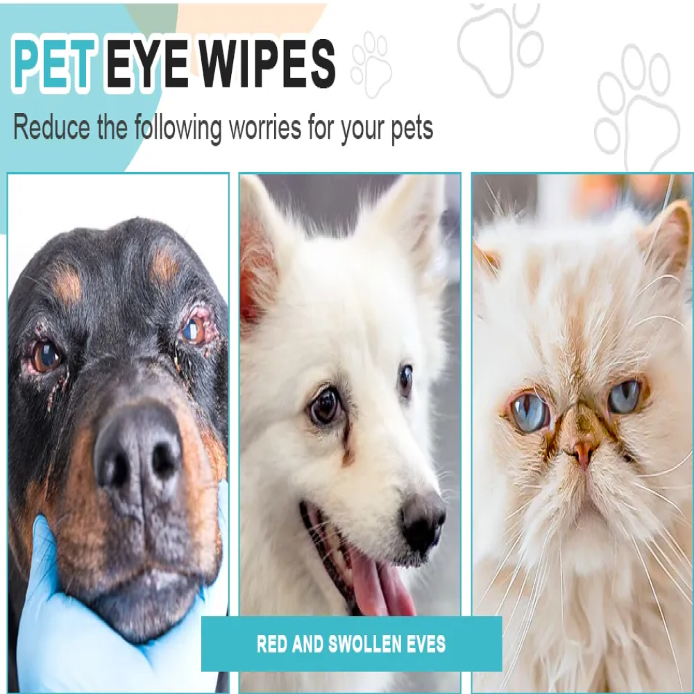 Pet Eye Wipes Toallitas Limpiadoras Ojos Perros Gatos 100 Un-6