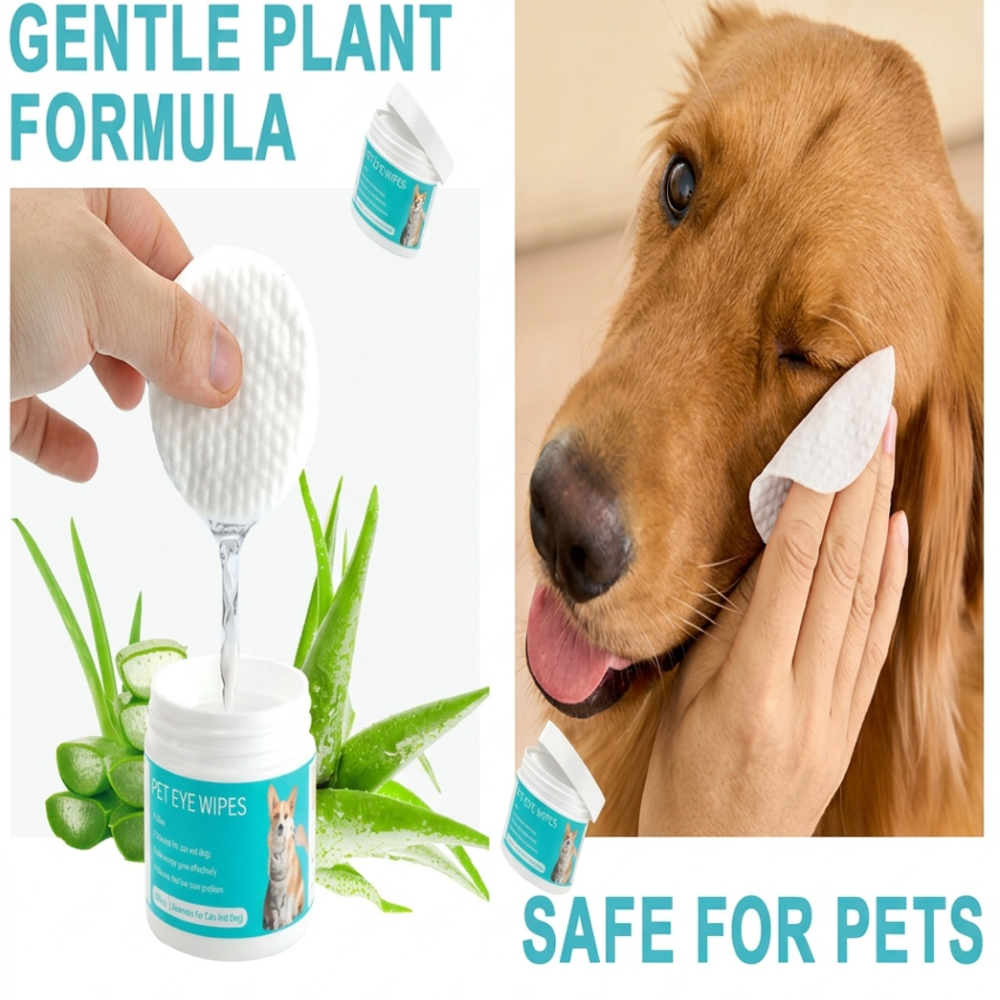 Pet Eye Wipes Toallitas Limpiadoras Ojos Perros Gatos 100 Un-7