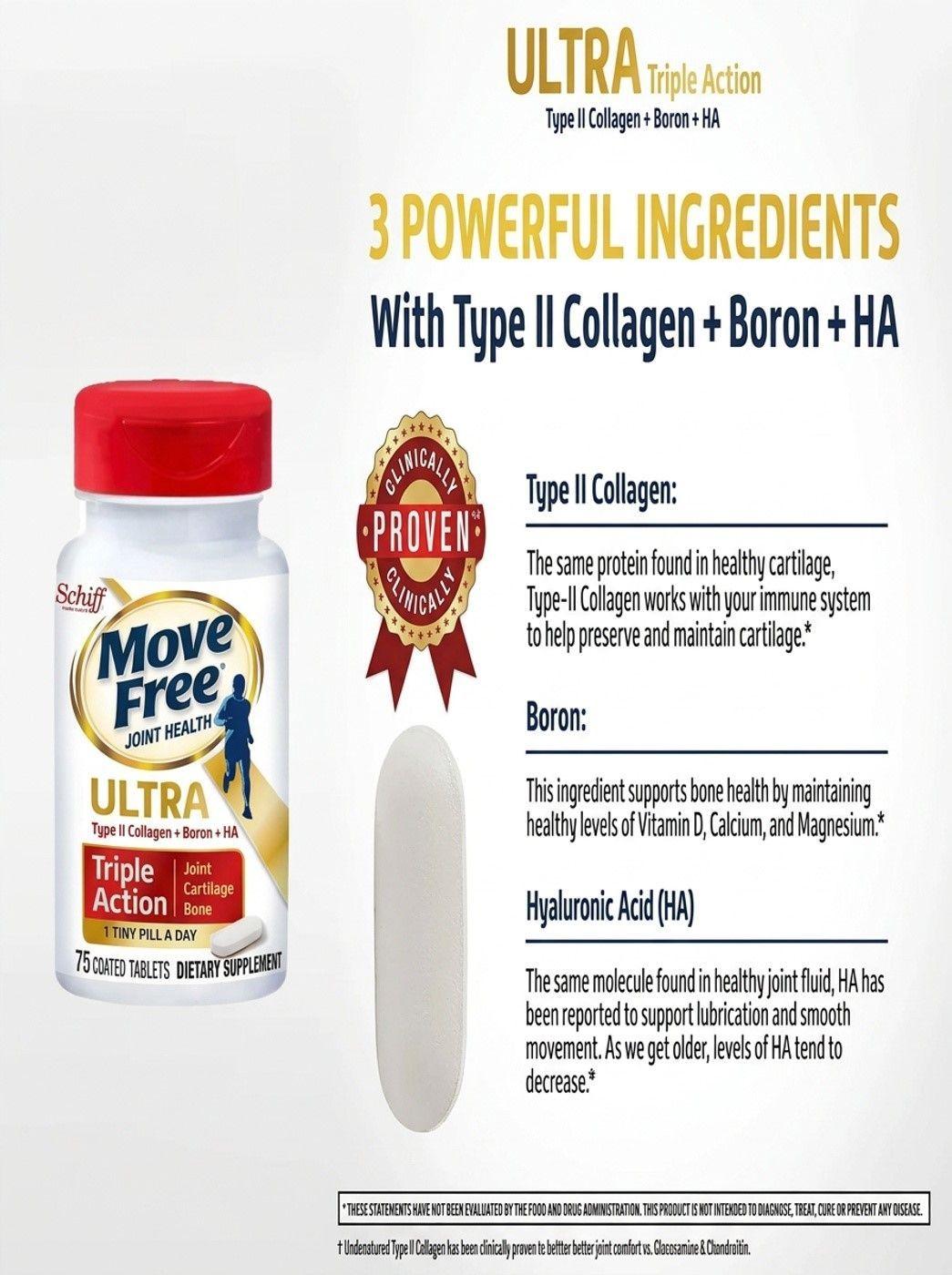 Move Free Ultra Triple Colageno Tipo 2  + Evening Primrose Oil-6