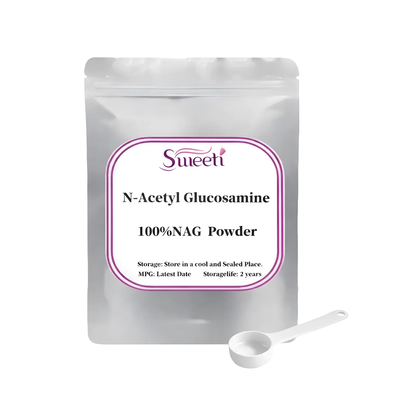 N-acetil Glucosamina En Polvo 100% Nag 1000mg Suplemento Avanzado para la Salud Articular 50 gr-0