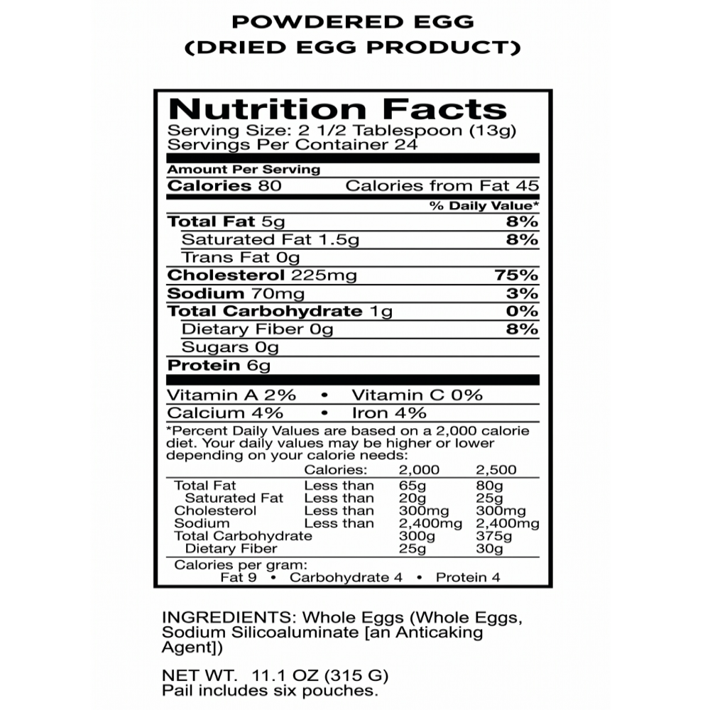 Wise Eggs Huevos Liofilizados En Polvo Proteina 144 Serv-5
