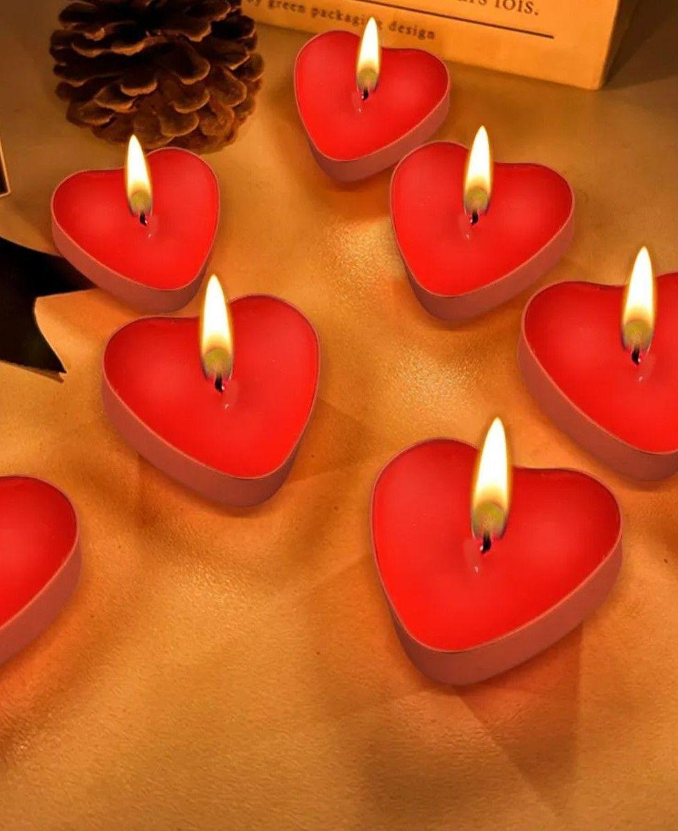 Set 7 Velas Forma Corazón Decoración Romántica Amor Jhn-7