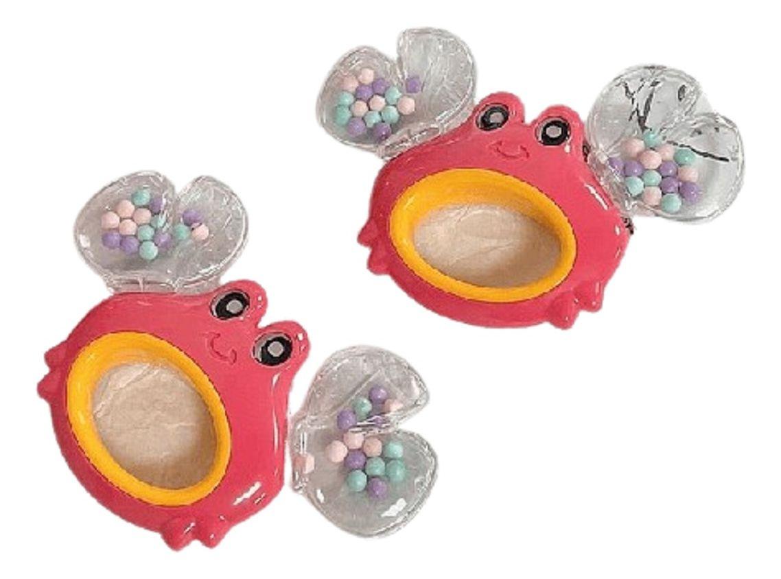 Set 8 Sonajero Cangrejo Musica Divertido Sensorial Bebe Lau-0