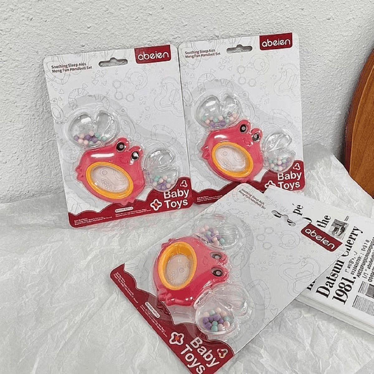 Set 8 Sonajero Cangrejo Musica Divertido Sensorial Bebe Lau-3