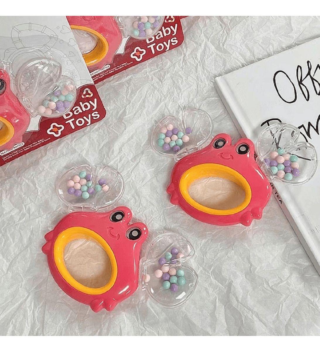 Set 8 Sonajero Cangrejo Musica Divertido Sensorial Bebe Lau-6