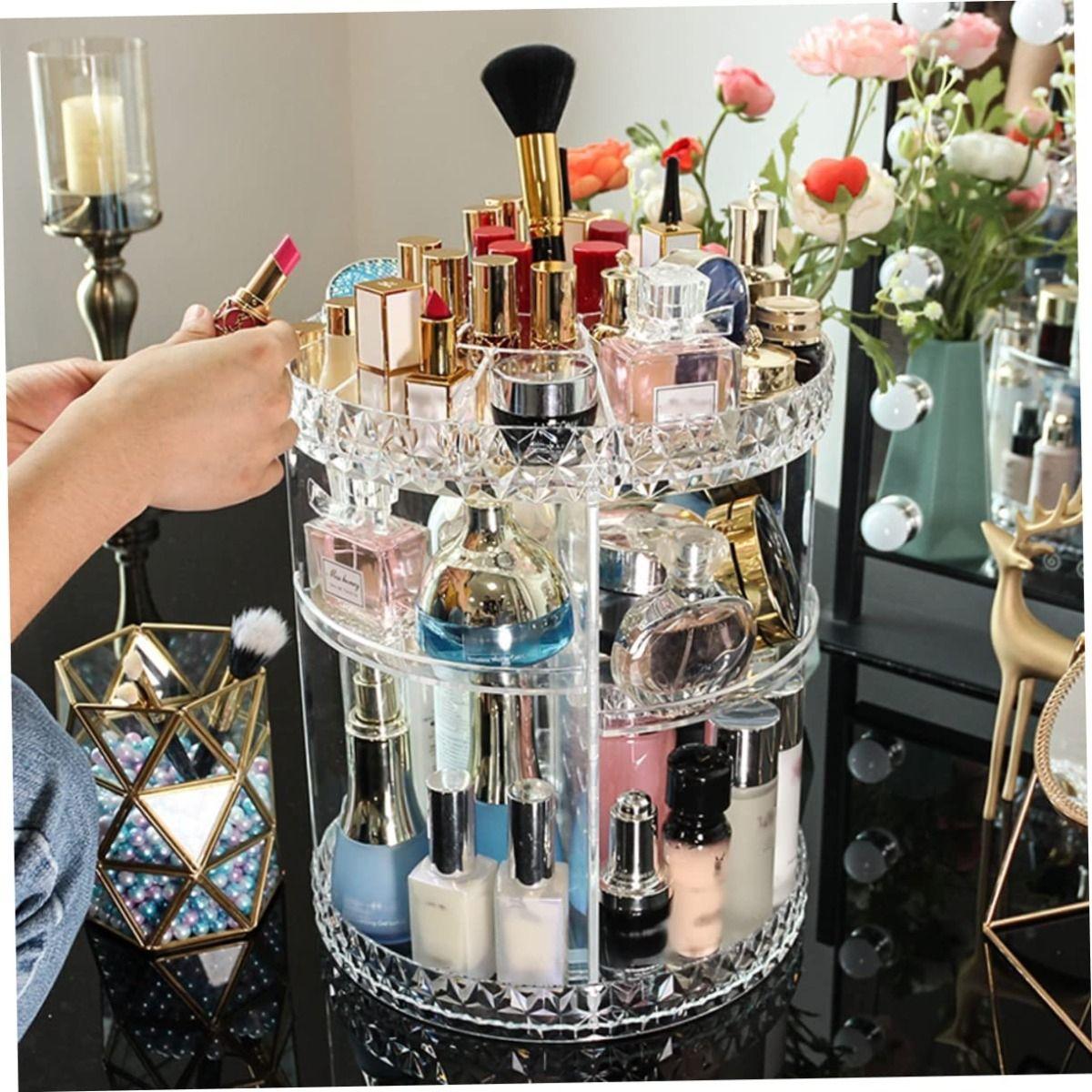 Cosmetiquero Organizador Maquillaje 360° Giratorio Lau-4