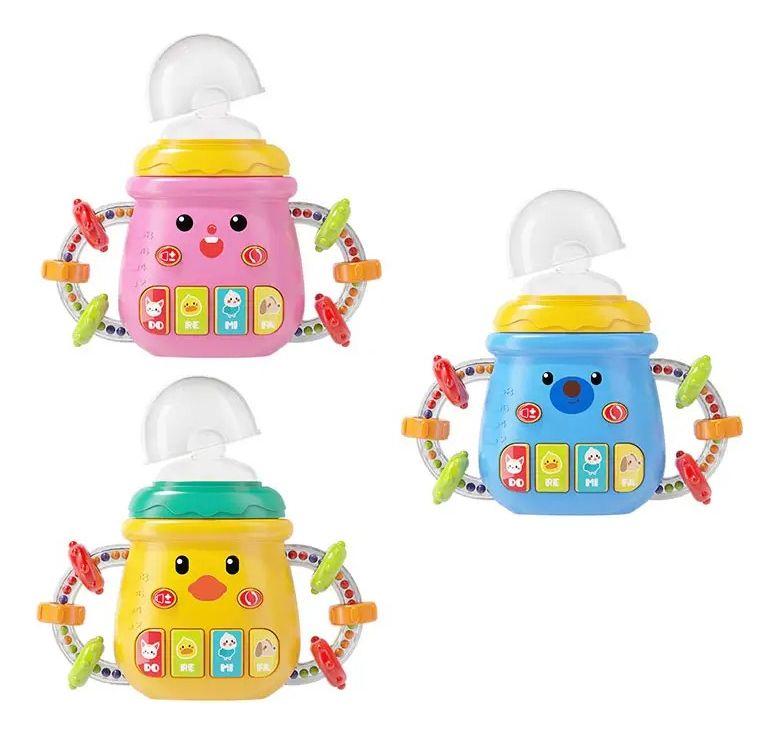 Mamadera Biberon Silicona Sonajero Musical Bebes Lau-1