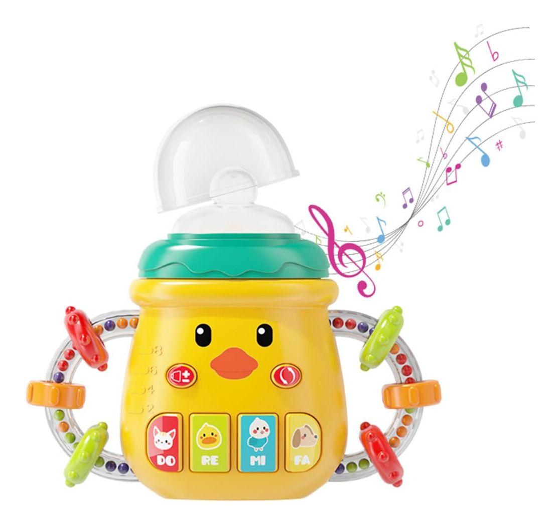 Mamadera Biberon Silicona Sonajero Musical Bebes Lau-7
