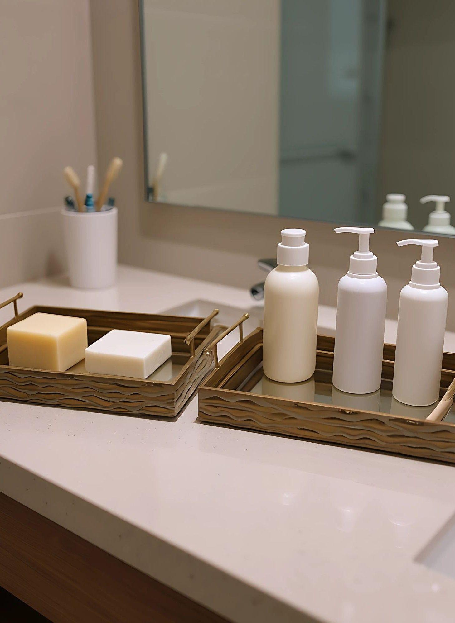 Set 2 Bandejas Decorativas Diseño Elegante Funcional Jhn-5