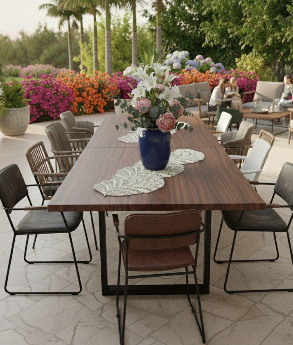 Camino Mesa Decorativo Diseño Hojas Calado Texturizado Jhn-6