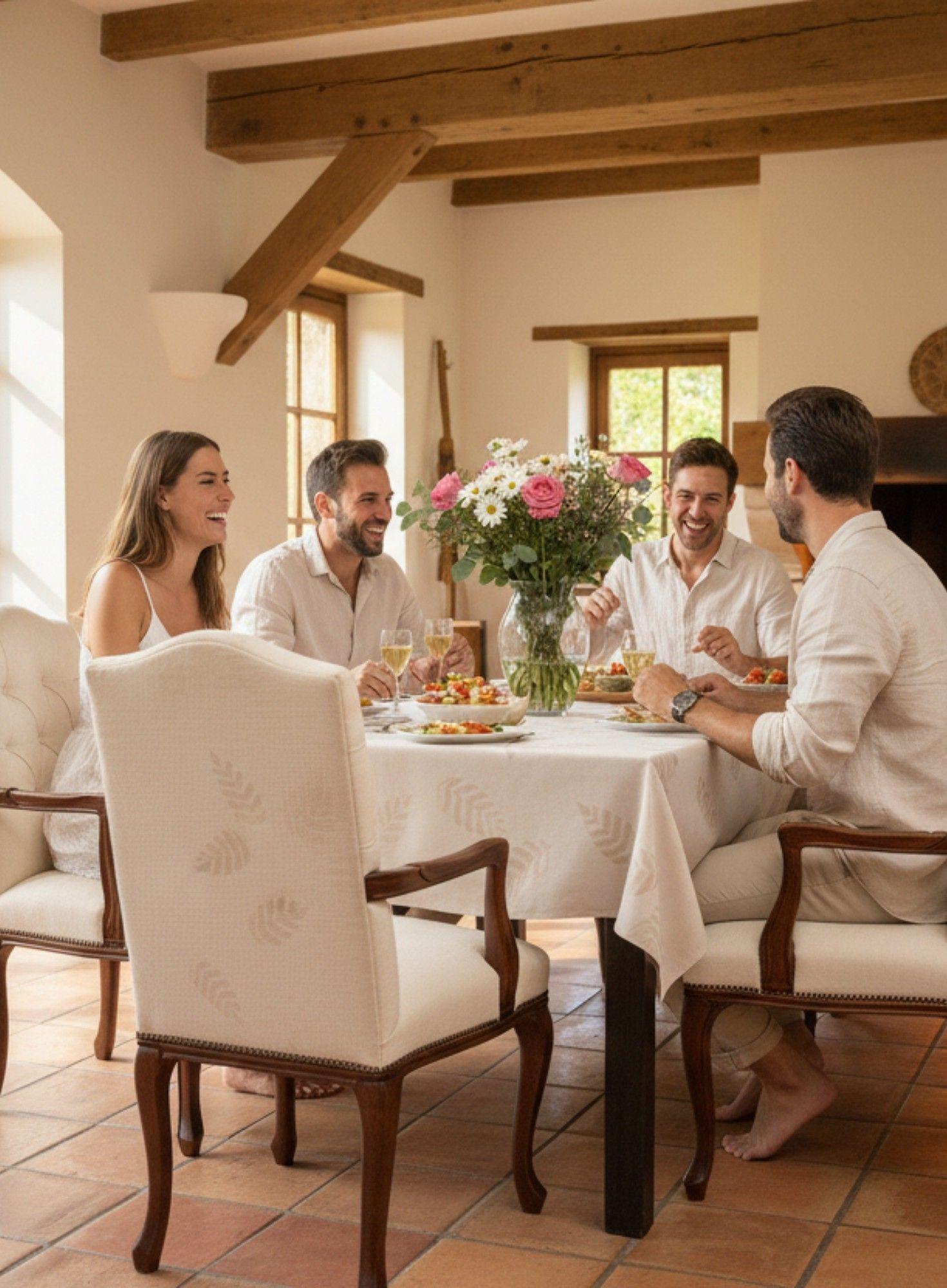 Mantel Decorativo Diseño Botánico Elegante Moderno Hogar Jhn-3