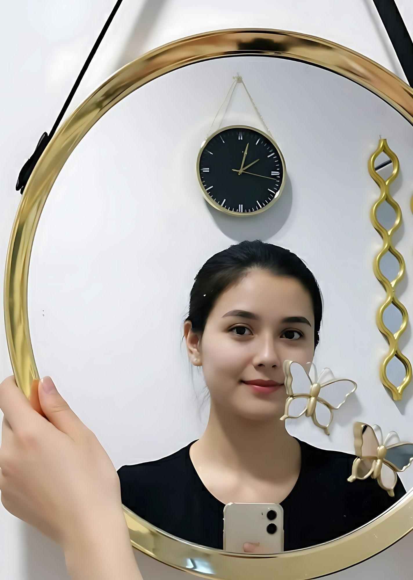 Espejo Pared Decorativo Moderno Redondo Hogar Jhn-2