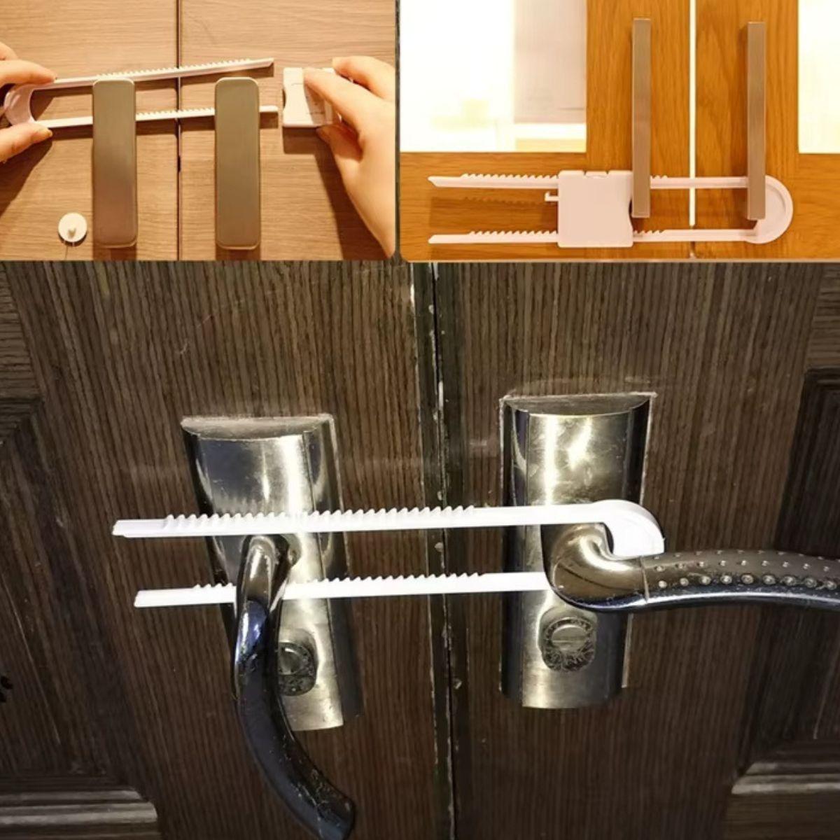 Set 4 Cerradura Seguridad Puerta Mueble Protección Niños Jhn-5