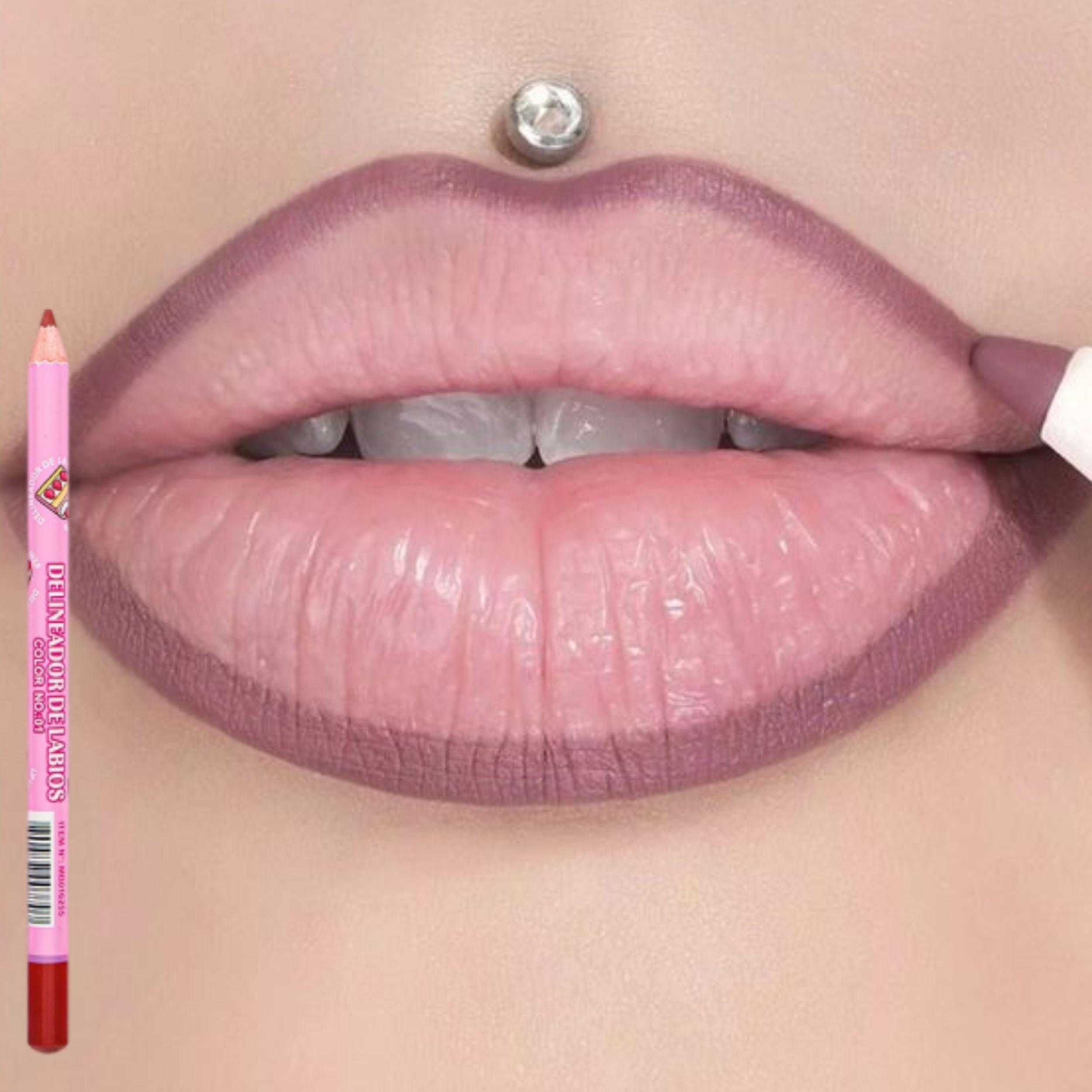 Set 3 Lápices Delineadores Labios Efecto Volumen ALJ-4