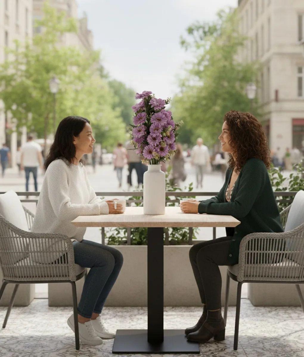 Ramo Flores Artificiales Diseño Margarita Clásica Jhn-4