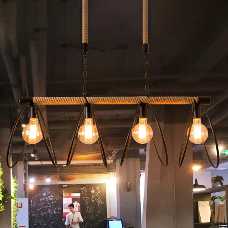 Lampara Colgante Cuerda Restaurantes Decoracion Rondon-1