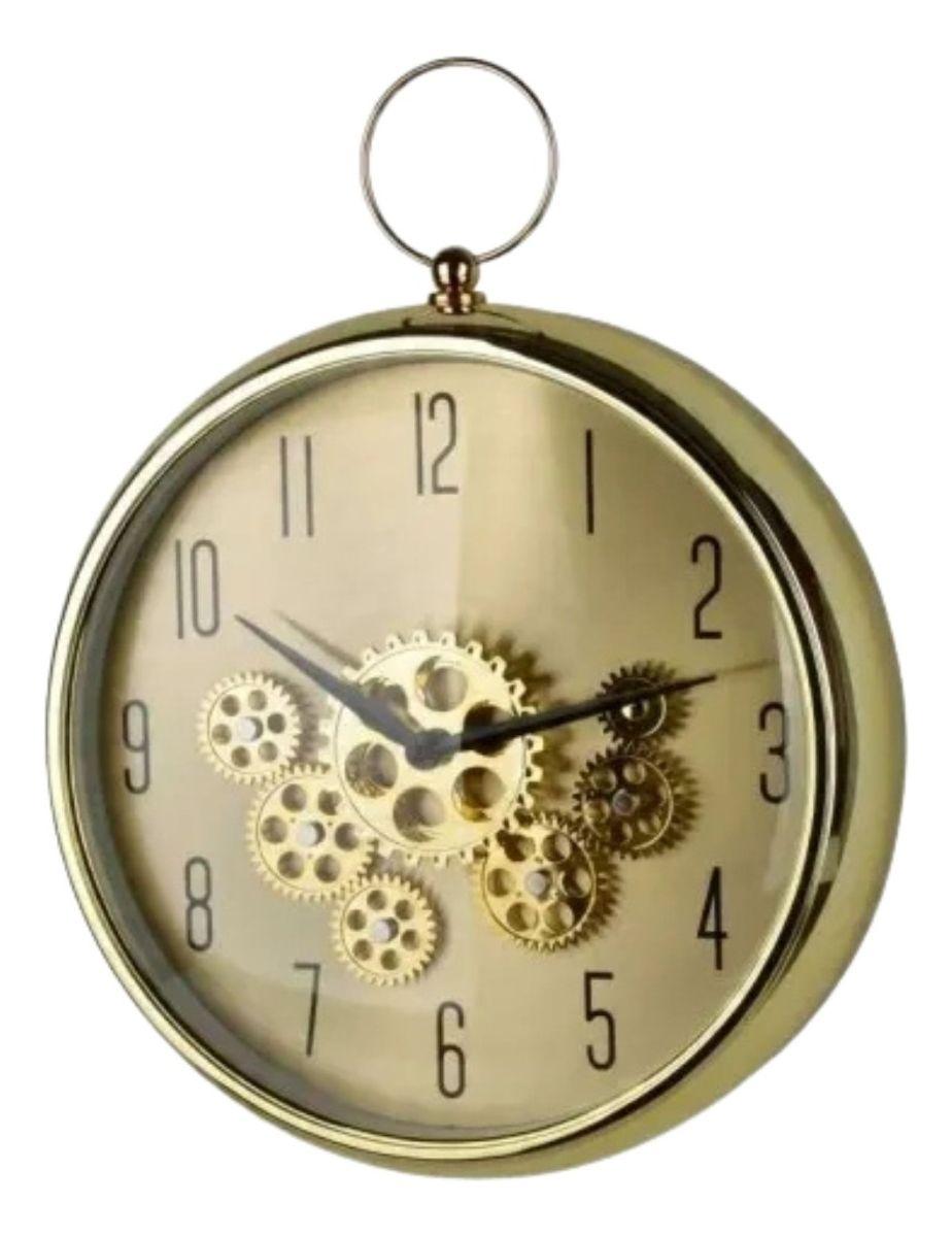 Reloj Pared Redondo Engranaje Industrial Decorativo Jhn-1