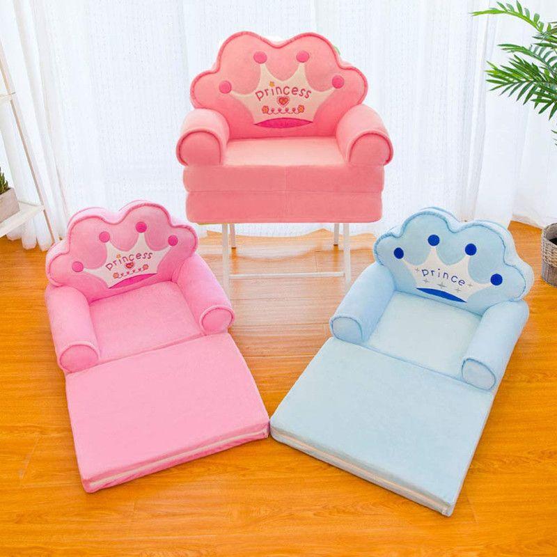 Puff Mueble Sofa Cama Mueble Infantil Peluche  Niños Lau-4