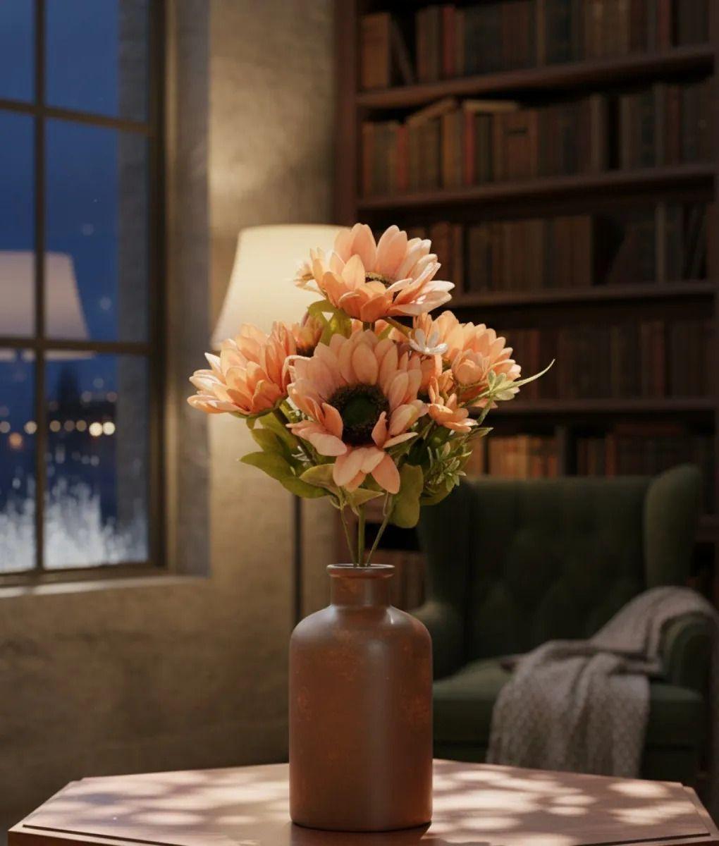 Set 2 Ramo Floral Artificial Silvestre Adorno Decorativo Jhn-6