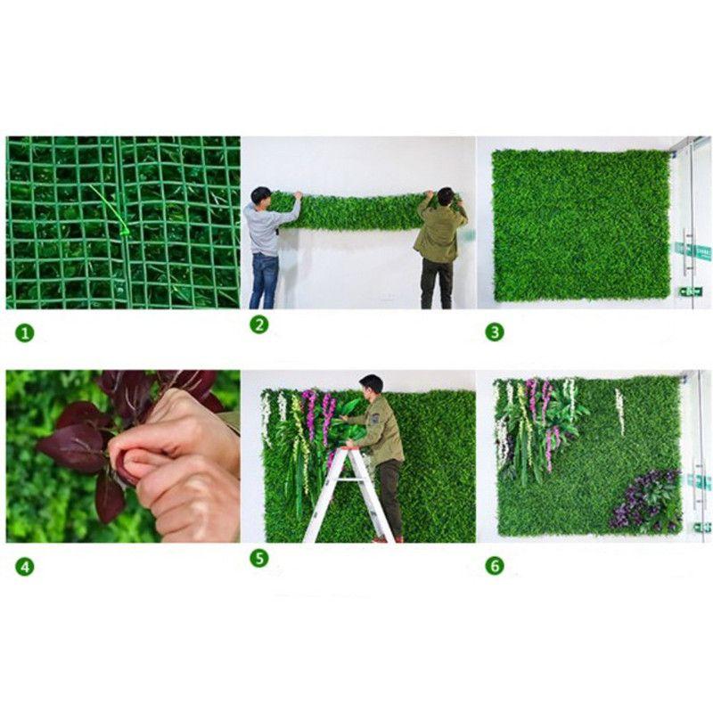 Césped Artificial Pasto Simulación Tapete Decoración Rondon-3
