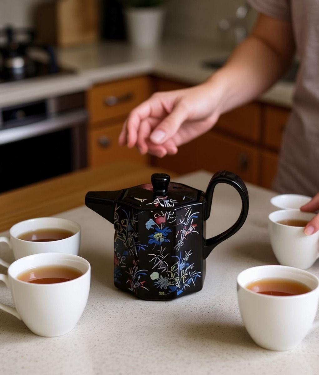 Tetera Diseño Geométrico Elegante Decoración Hogar Jhn-3