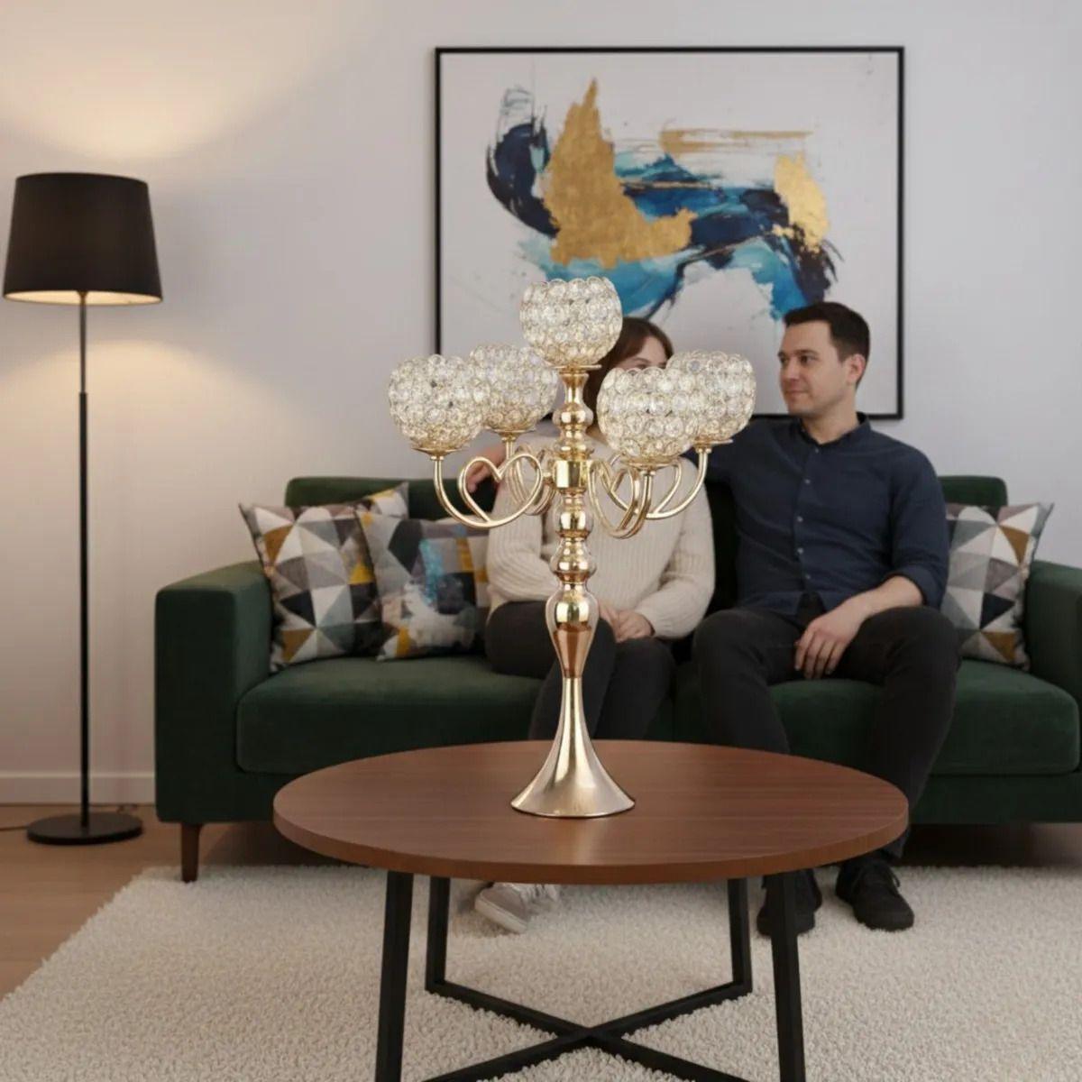 Candelabro Decorativo Gala Detalles Corazón Adorno Jhn-7