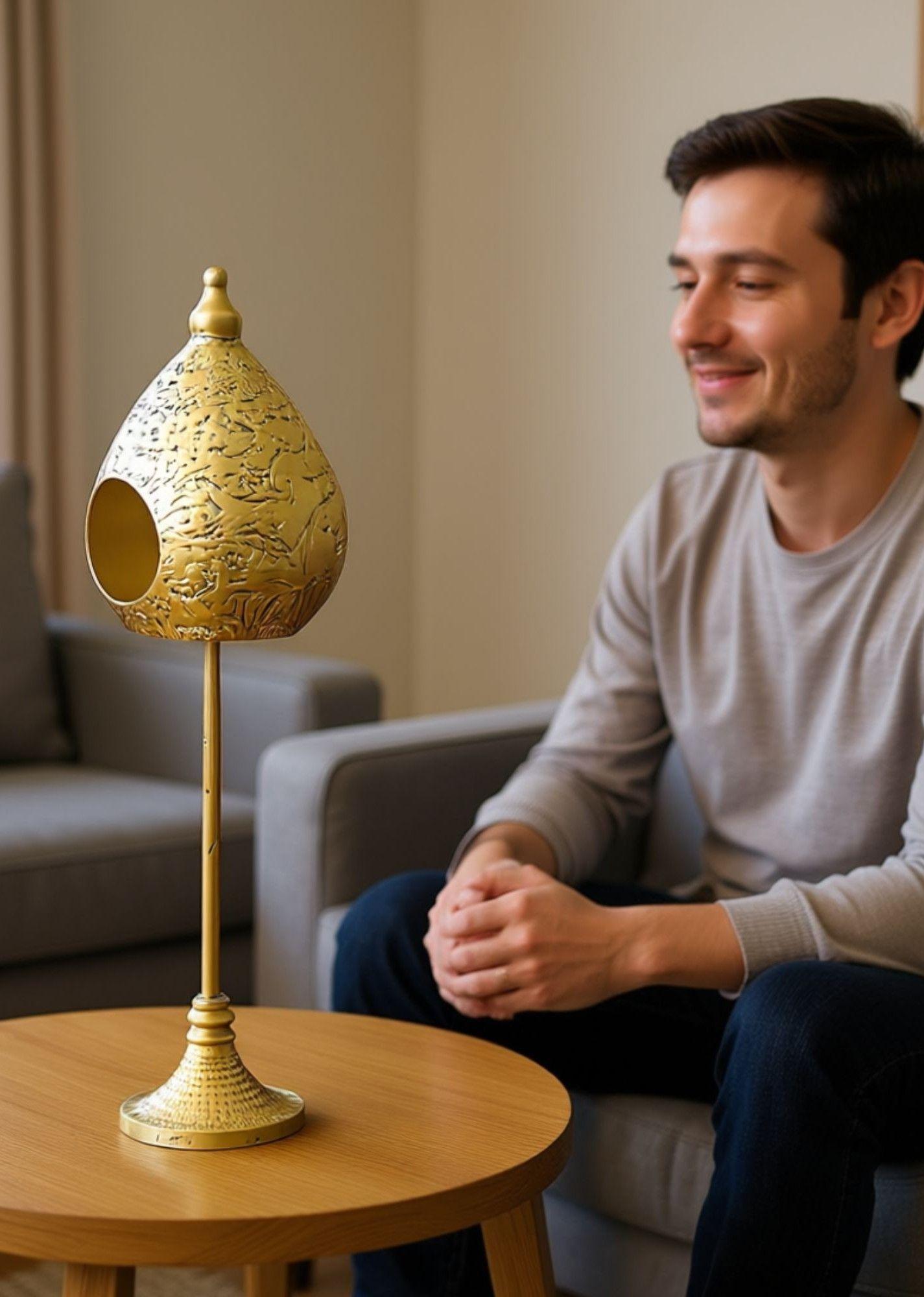 Portavelas Decorativo Forma Nido Romántico Vintage Jhn-3