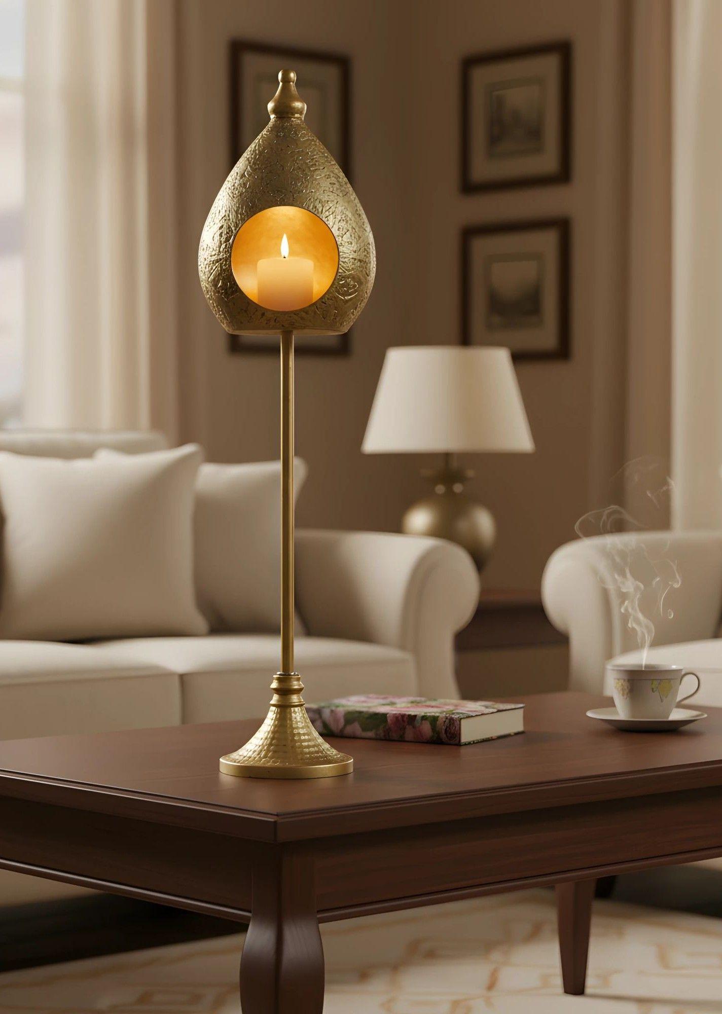 Portavelas Decorativo Forma Nido Romántico Vintage Jhn-7