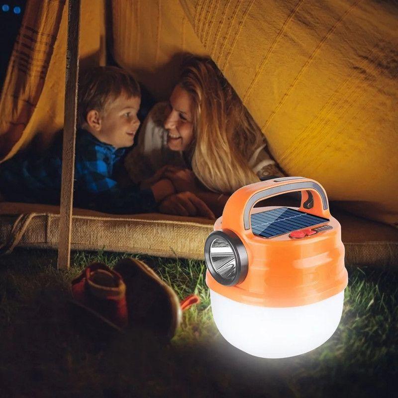 Lampara Solar Acampar Bombilla Nocturna Led Portatil Rondon-8