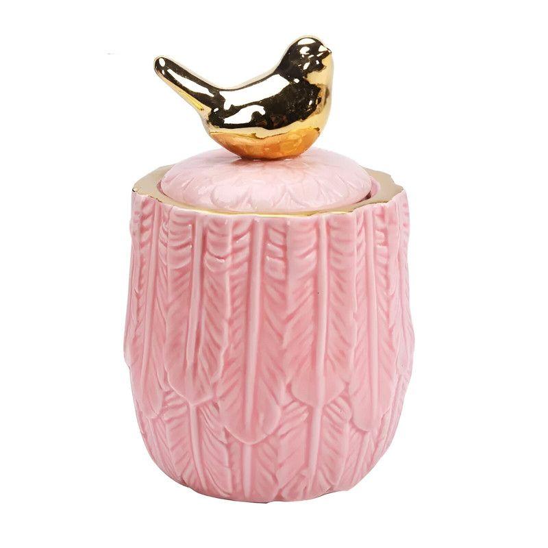 Jarro Ceramico Tapa Almacenamiento Moderno Lau-2