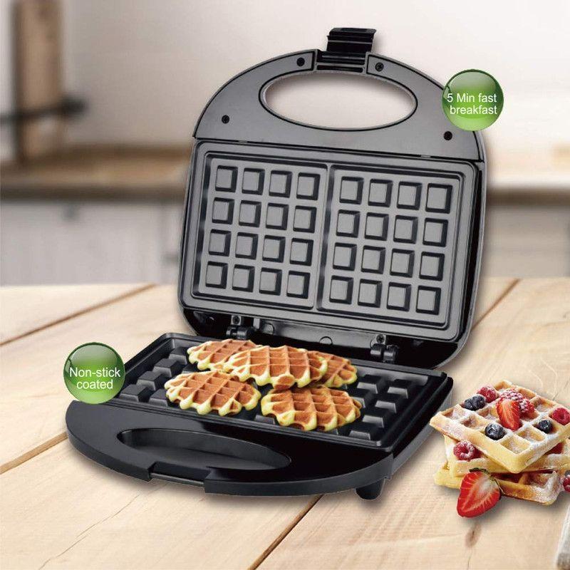 Tostadora Waffle Hogar Portátil Antiadherente Hornear Rondon-2