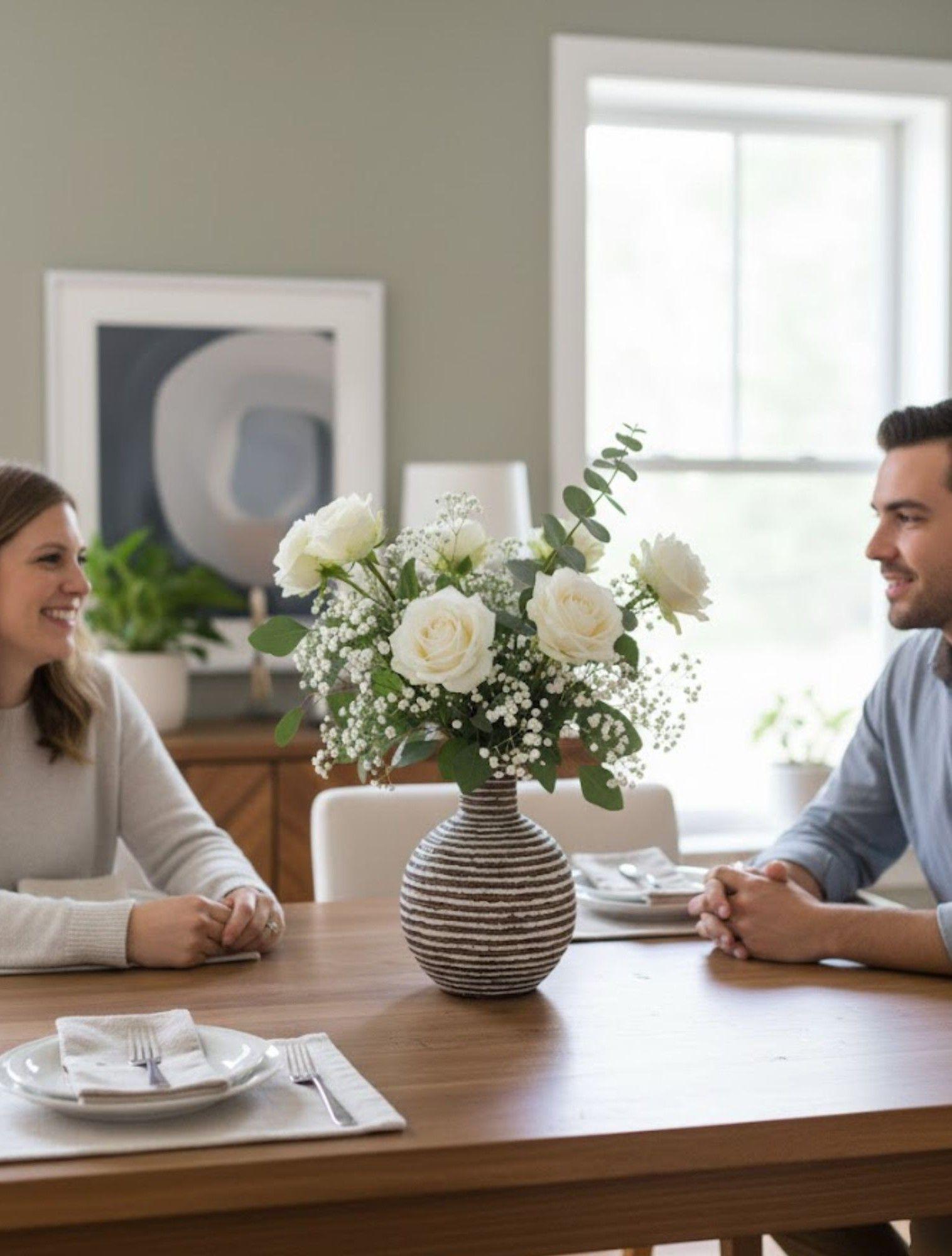 Florero Decorativo Jarrón Moderno Estilo Artesanal Jhn-3